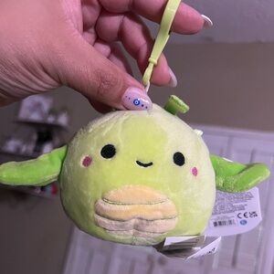 Pilar the Grasshopper Green Squishmallow Clip